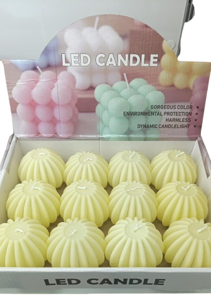 PİLLİ LED MUM KAKTÜS  PK:12
